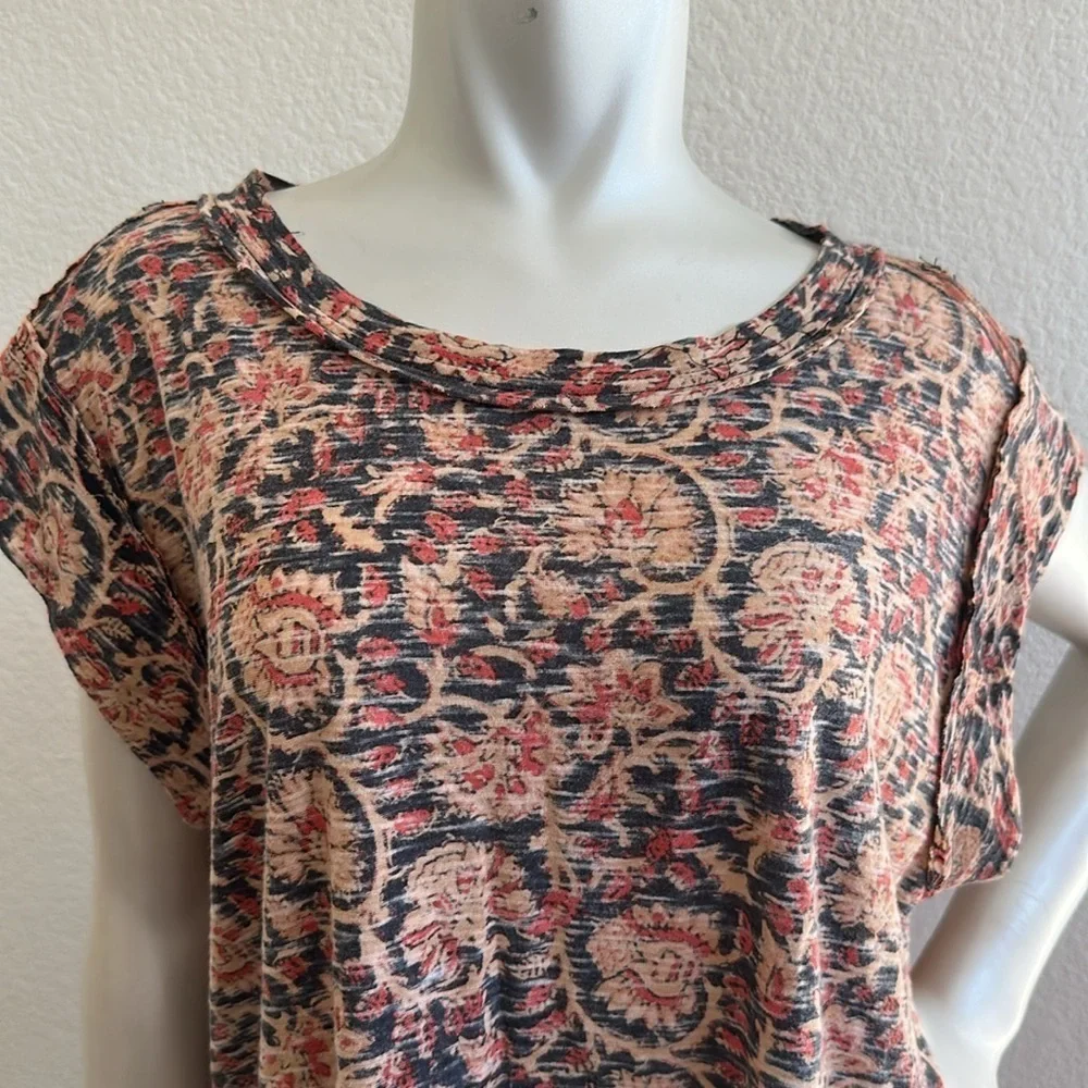 Free People High Tide Dual Print High/Low Top